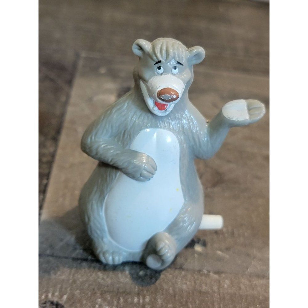 McDonald's wind-up Jungle Book Baloo bear toy figure Disney Pixar